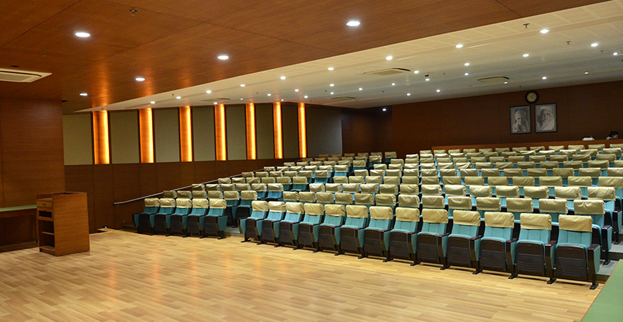 Auditorium seating at AURO University
